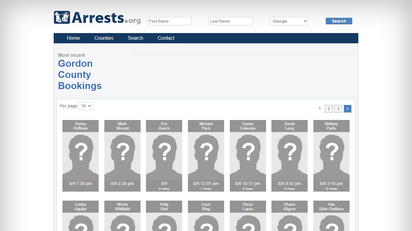 Gordon County Arrests and Inmate Search